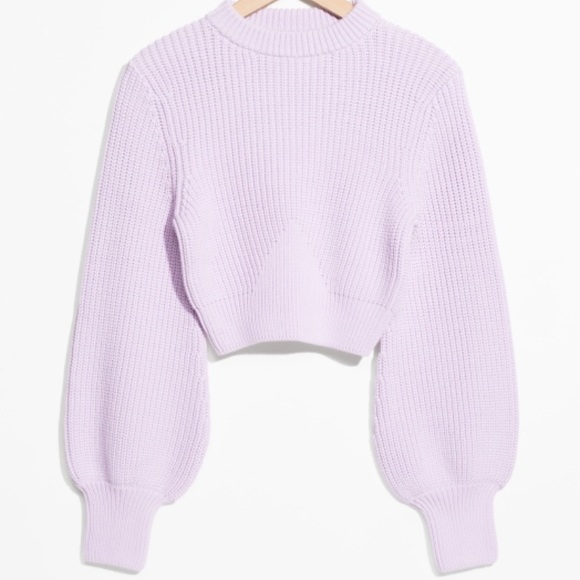 & Other Stories Sweaters - & Other Stories • Cropped Lavender Sweater